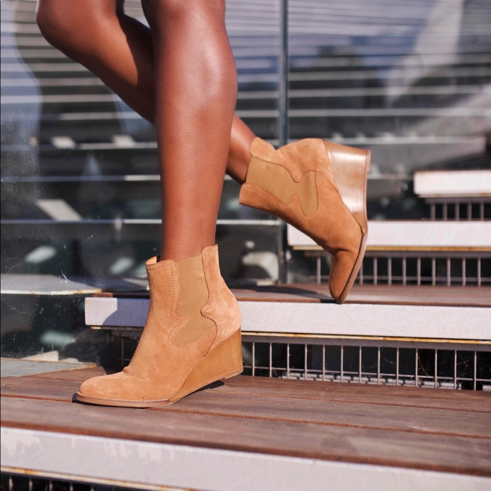 Andre Assous wedge booties